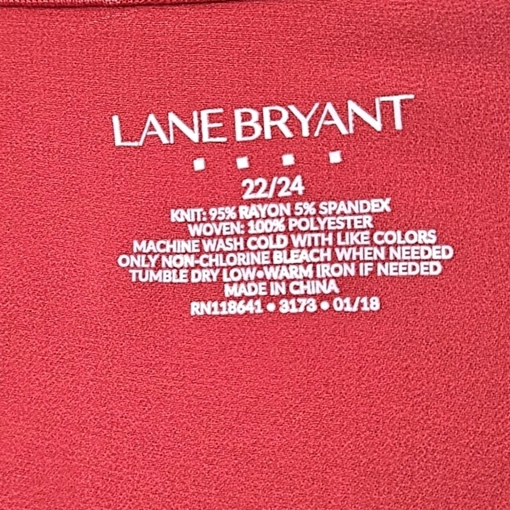 Lane Bryant New Open Waterfall Front Lightweight Coral Cardigan Size 22/24 - Picture 8 of 11